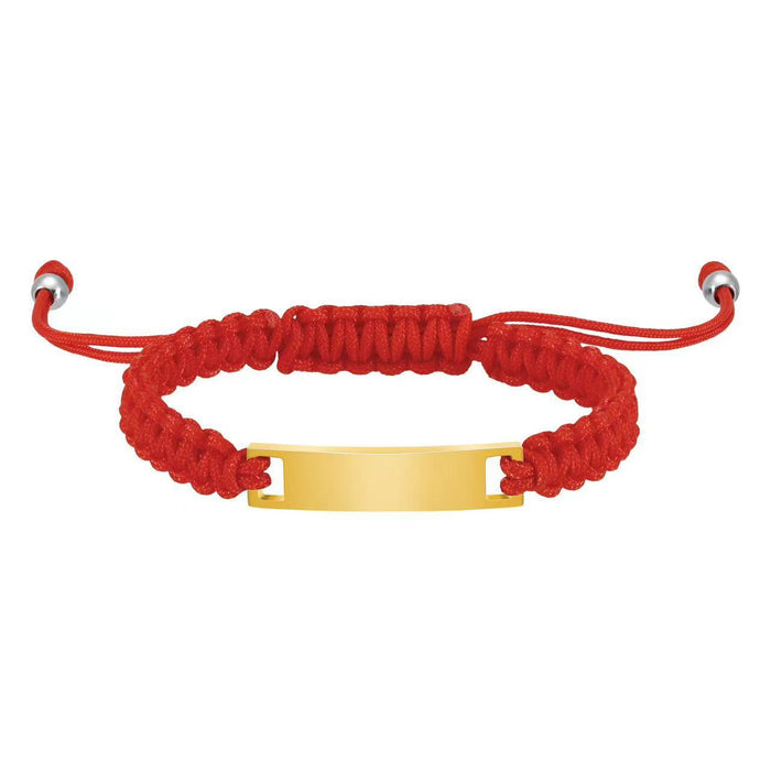 Wholesale Woven Bracelet Set Stainless Steel Color Engraved Pattern Marking Woven Bracelet