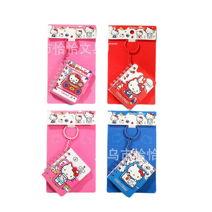 Wholesale 2pcs Coil Notebook High-Value Color Page Keychain Notebook