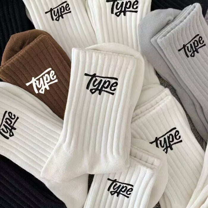 Wholesale Socks men's mid length stockings men's anti odor and sweat absorbing men's socks casual sports men's long tube