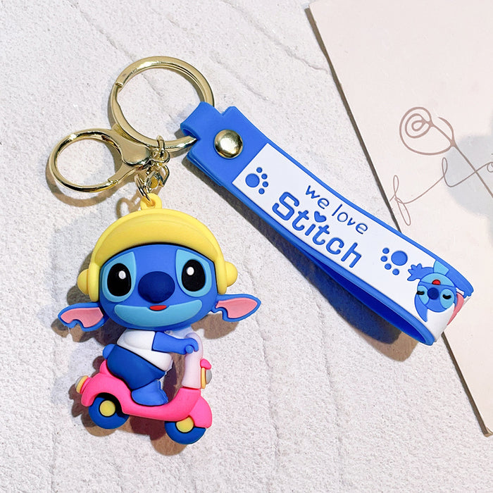 Wholesale cute doll  soft rubber pvc car key chain