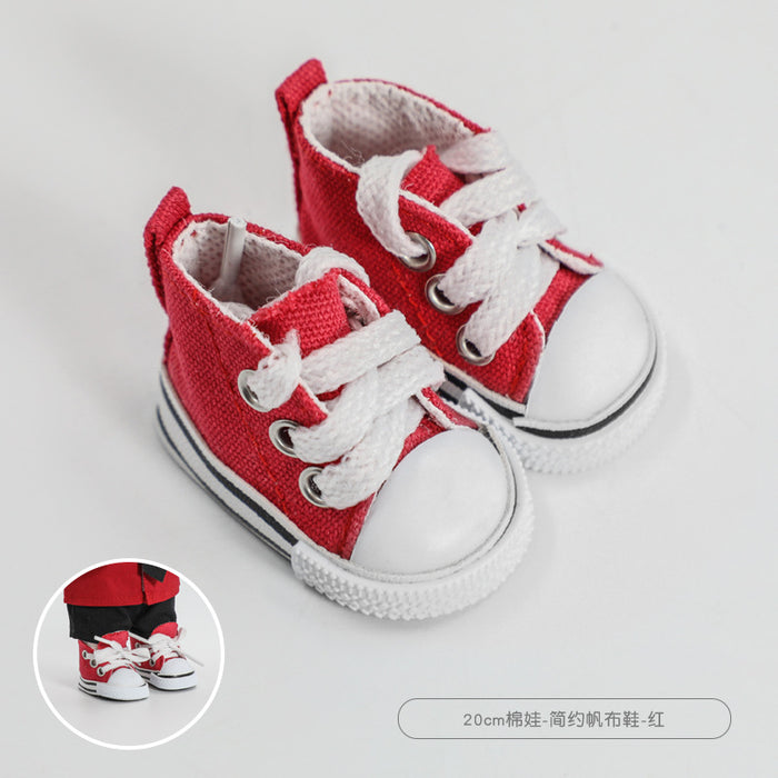 Wholesale 20cm Cotton Doll Shoes Simple Sports Canvas Shoes Doll Doll Shoes  Accessories Cotton Doll Shoes