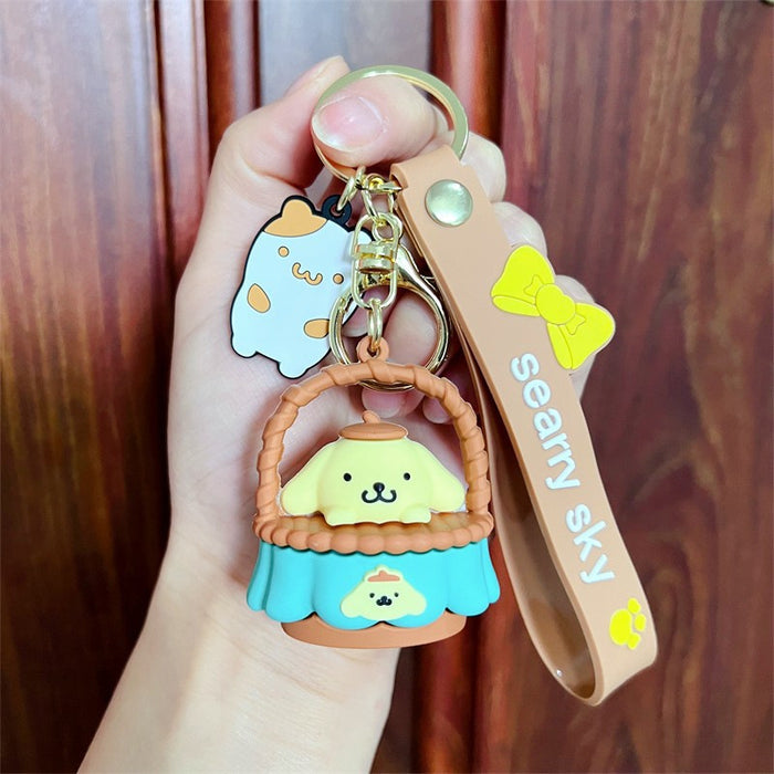 Wholesale Cartoon Silicone Doll Keychain JDC-KC-KuangK026