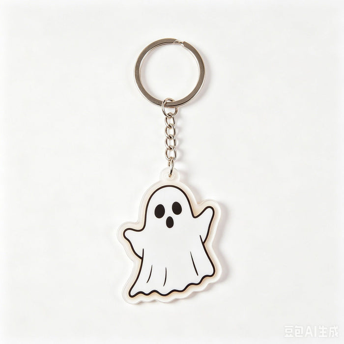 Wholesale Acrylic Keychain Skeleton Ghost Pumpkin Bat Cat Design MOQ≥2