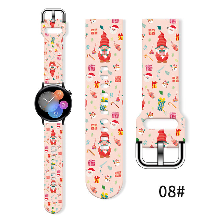 Wholesale Printed Silicone Watch Strap Wristband JDC-WD-NuoQi036