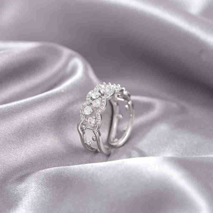 Wholesale Heavy industry ring, cross ring, female niche, adjustable opening, non fading ring