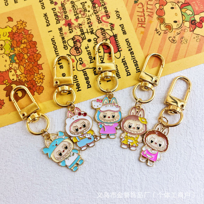 Wholesale Cartoon Couple Keychain Pendant Alloy Fashion Toy Bag Ornament Doll Cute Gift