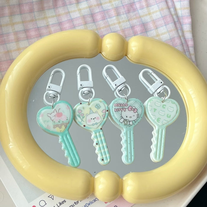 Wholesale Mint Green Cartoon Keychain