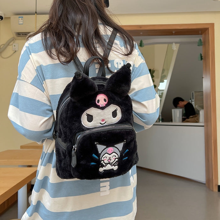 Wholesale Cartoon Cute Kitten Plush Backpack JDC-BP-ZeZ003