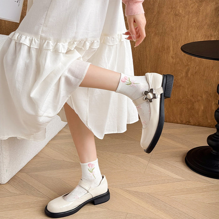 Wholesale Socks for children, pure cotton short socks, summer thin, versatile, anti odor, white, low cut