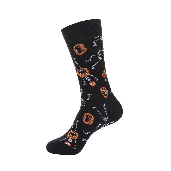 Wholesale  Halloween stockings cartoon print casual cotton socks for men and women deont sweat-absorbent sports socks