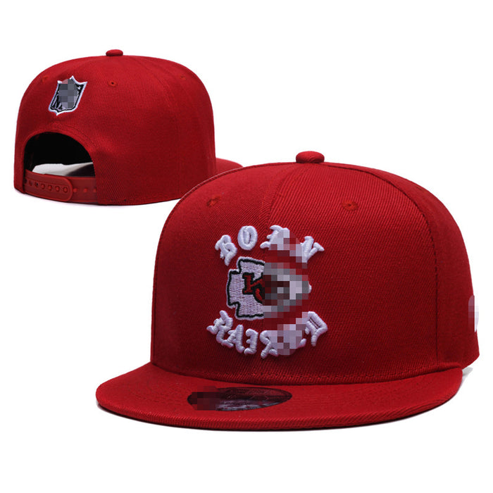 Wholesale Football Team Hat  Embroidered Flat-Brimmed Hat Outdoor Sun Protection Visor