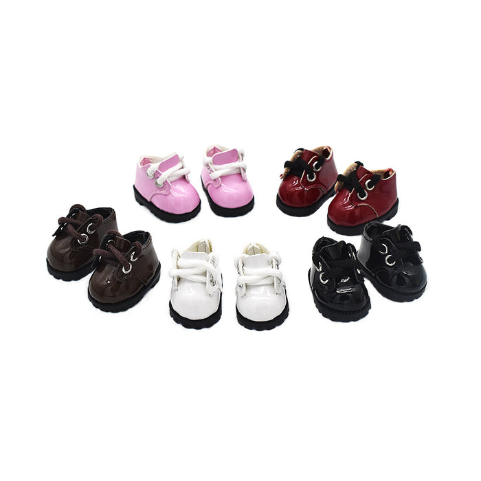 Wholesale Leather Shoes 8 Points Bjd Baby Shoes 10cm Cotton Doll Lina  Pendant Baby Clothes