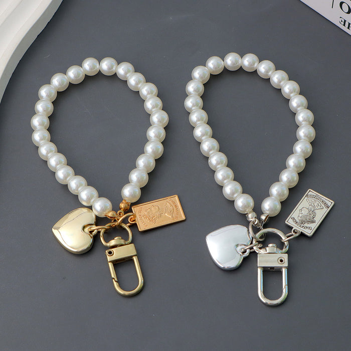 Wholesale Vintage Square Figure Love Pendant Mobile Phone Lanyard Small