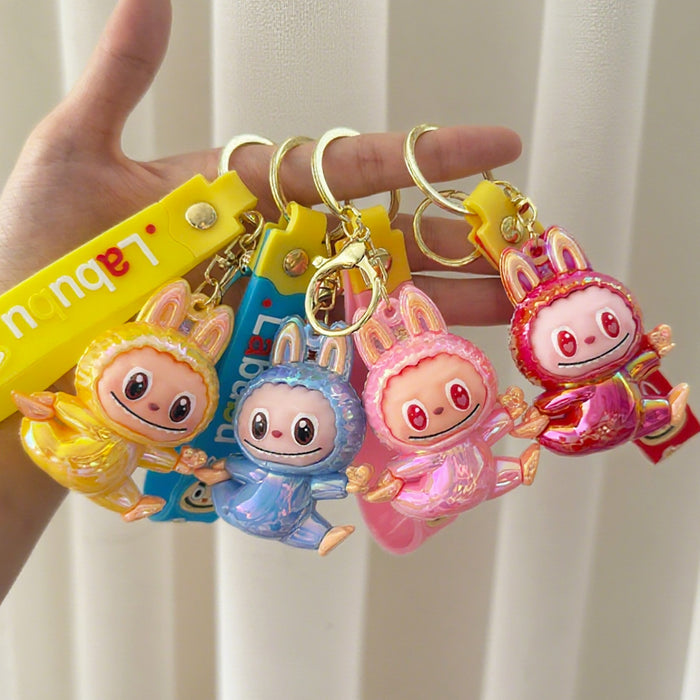 Wholesale Electroplated Keychain Cartoon Silicone Figurine