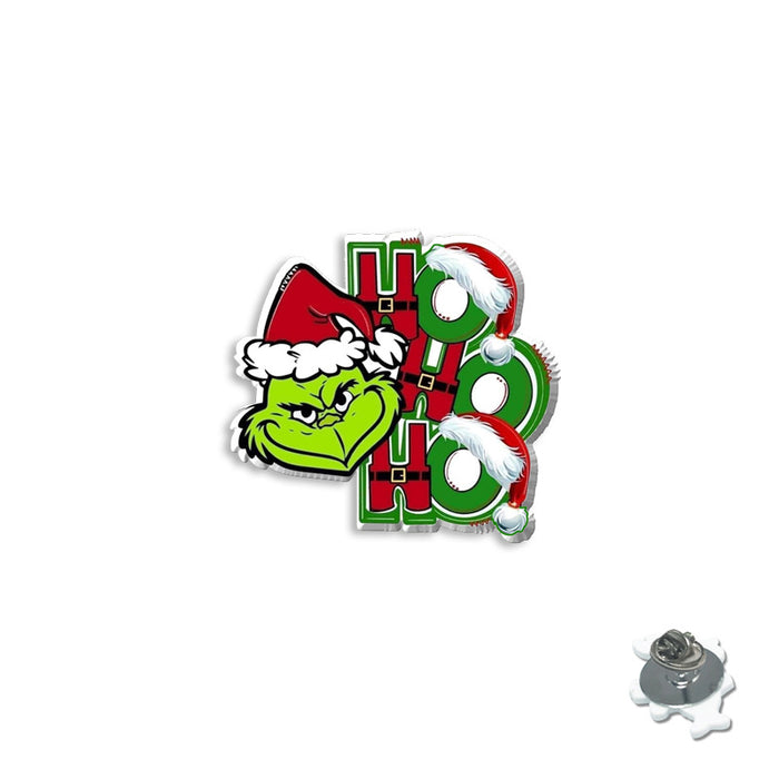 Wholesale Cartoon Christmas series brooch badge personality resin collar pin
