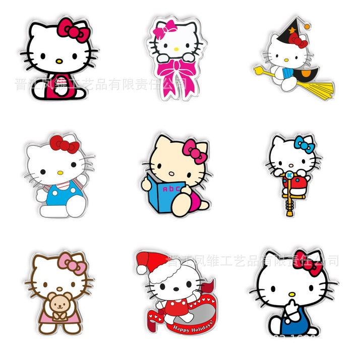 Wholesale 20pcs Cute cat acrylic Shoes Charms accessories