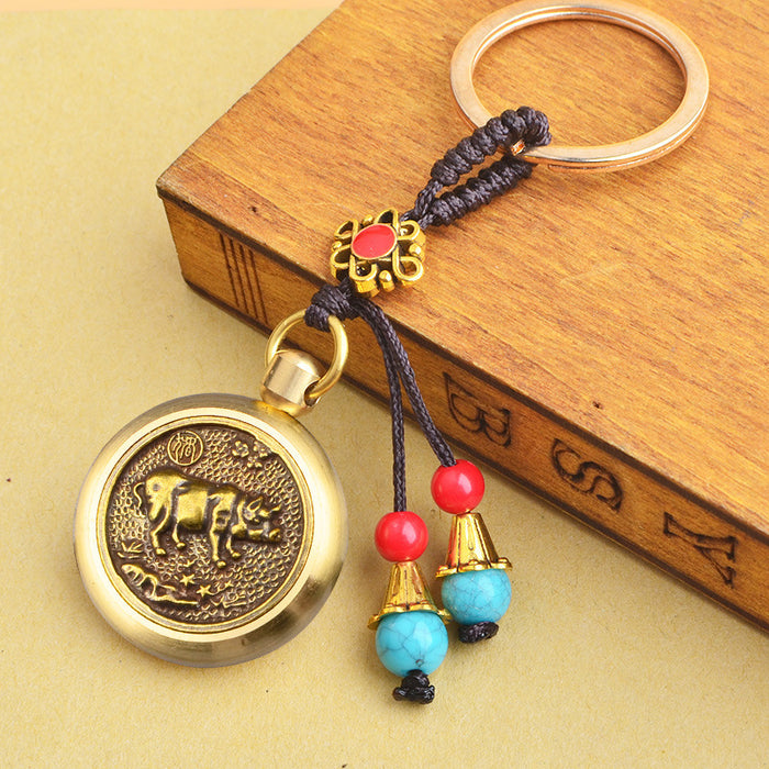 Wholesale Pure brass car keychain pendant
