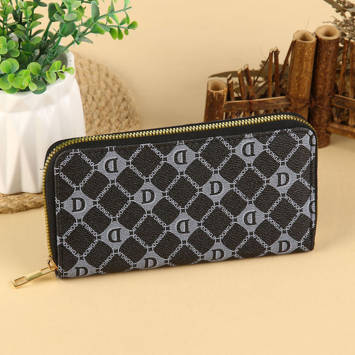 Wholesale Urban Casual PU Leather Long Wallet with Card Slots and Phone Pocket MOQ≥3