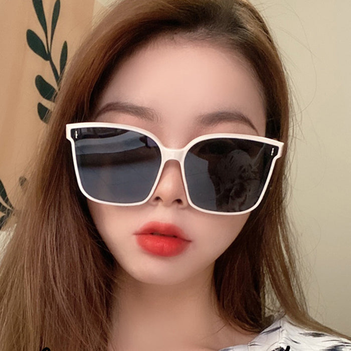 Wholesale Sunglasses Female Large Frame Black Sunglasses Sunglasses