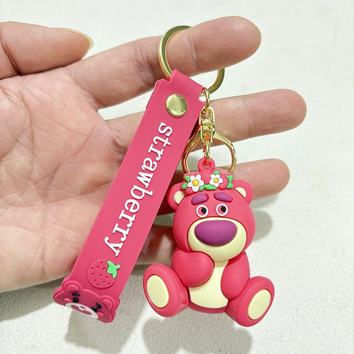 Wholesale Purple-red  keychain backpack charm