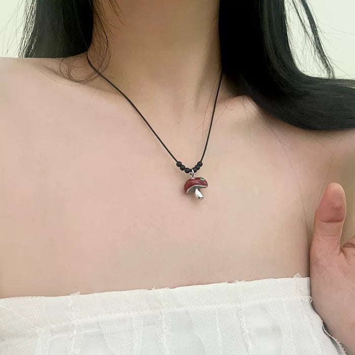 Wholesale  beaded  apple nuclear necklace  clavicle chain all-match niche  necklace