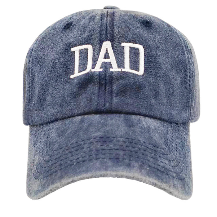 Wholesale Retro washed cotton DAD MOM embroidered couple baseball caps