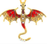 Wholesale Retro Dragon Dripping Oil Enamel Brooch Accessory Gift