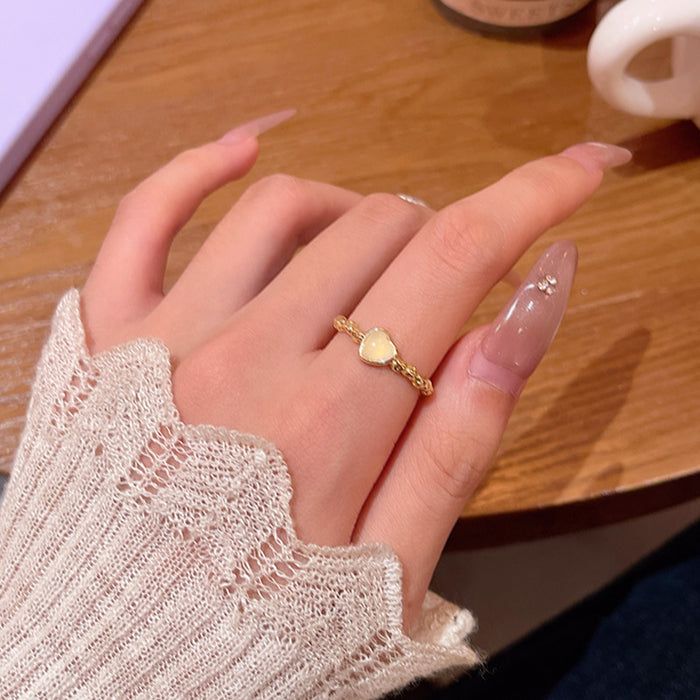 Wholesale Personalized love ring, niche bow, adjustable index finger ring, ring