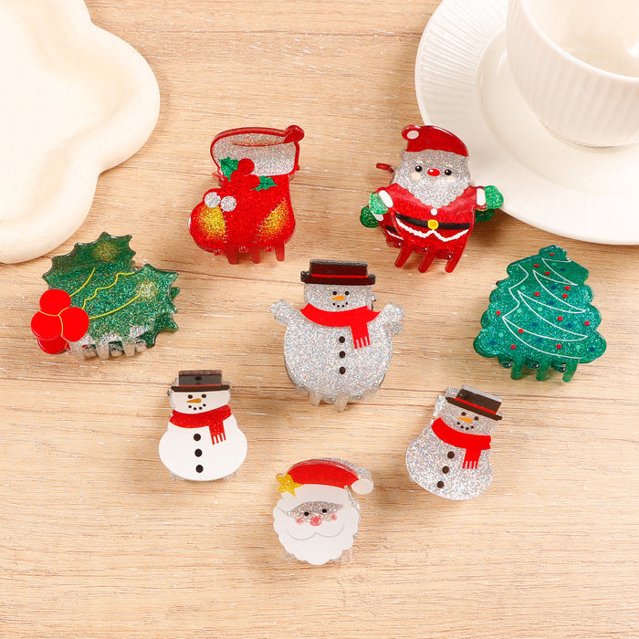 Wholesale Accessories Christmas atmosphere glitter small clip