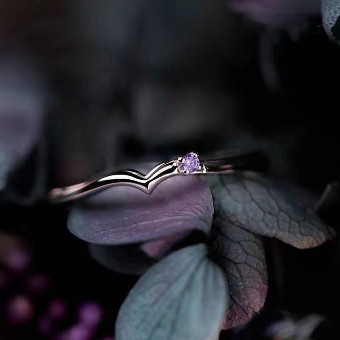 Wholesale Butterfly zircon open ring for women, light luxury, exquisite luxury, temperament, versatile index finger ring