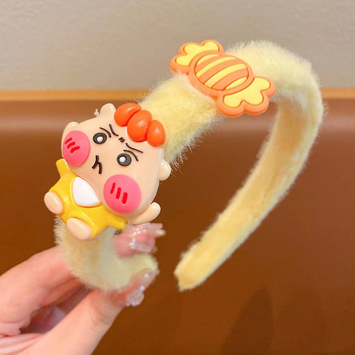 Wholesale Plush cartoon children' s hairband