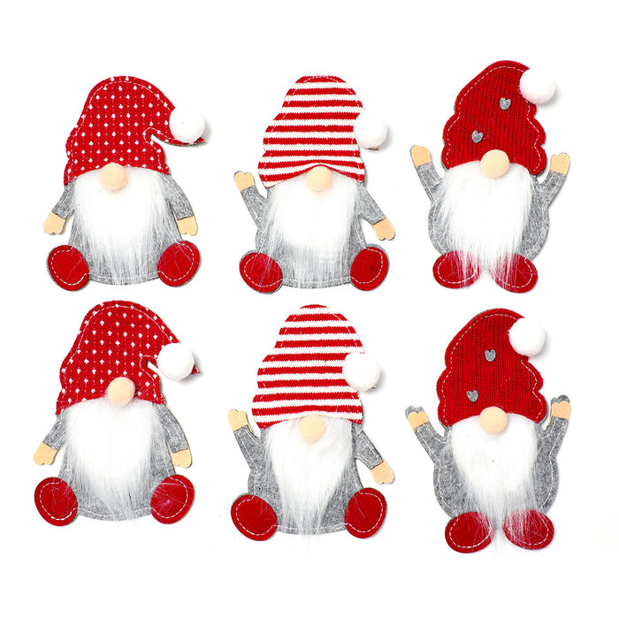 Wholesale dwarf knife and fork set for the old man without face Rudolph tableware set Christmas hotel table decoration supplies