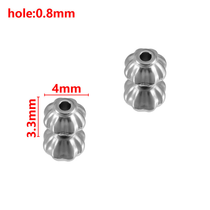 Wholesale Stainless steel hole bead lantern hole bead angular scattered bead separated bead handmade DIY bracelet bracelet bracelet bracelet bracelet