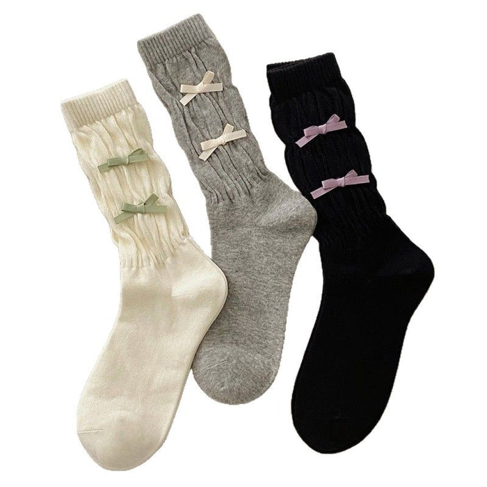 Wholesale Bow socks, mid length socks, long socks, pile socks