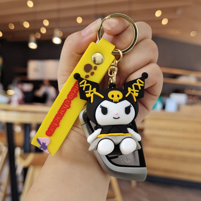 Wholesale Cartoon Silicone Doll Keychain JDC-KC-ZhuoRan034