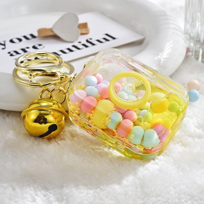 Wholesale Cute Beaded Sand Bottle Keychain