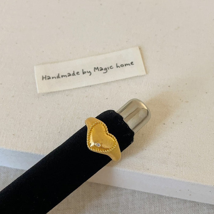 Wholesale  Golden Wire-drawing Ring Women's Index Finger Ring Opening