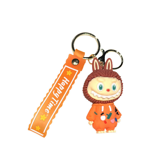Wholesale Cartoon pajamas little sheep keychain doll pendant car key chain exquisite small pendant