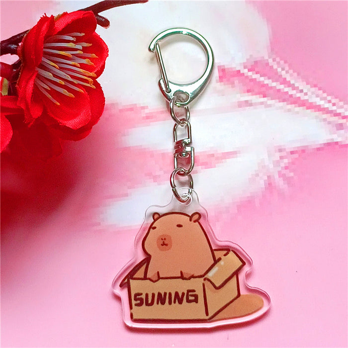 Wholesale Cartoon Keychain Acrylic Double-Sided Key Ring