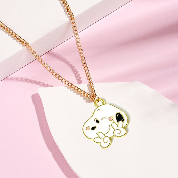 Wholesale Stainless Steel Alloy Electroplated Cartoon Pendant Necklace Fashion Jewelry Accessory
