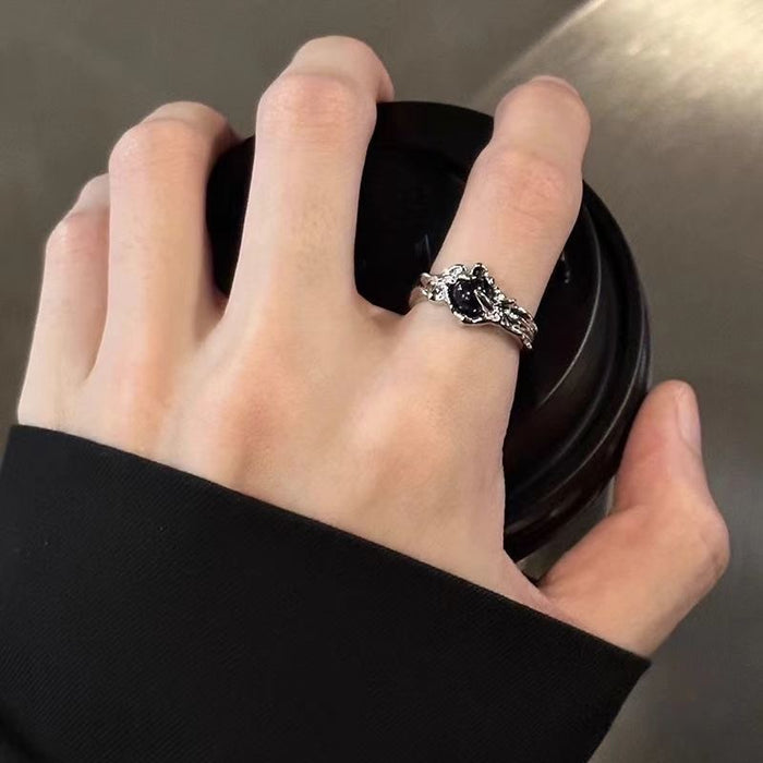 Wholesale New Thorn Ring Female Niche Design Couple Ring Sense Open Ring