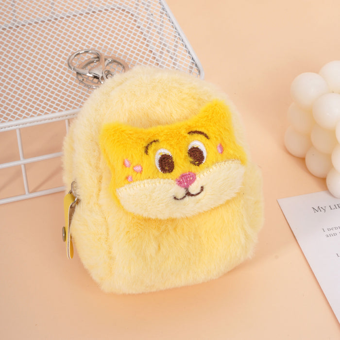 Wholesale Plush coin purse,  cute bunny and fox key pouch