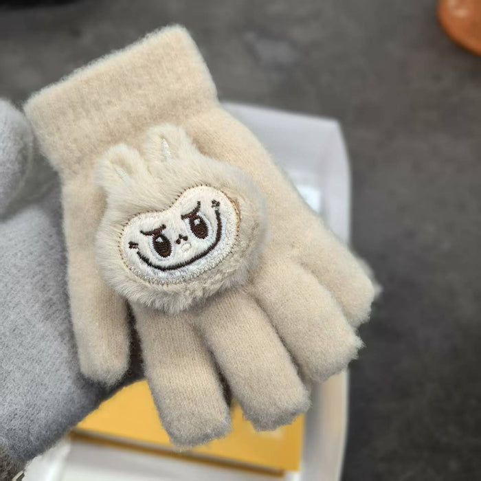 Wholesale Children Winter Cute Cartoon Warm Knitted Gloves