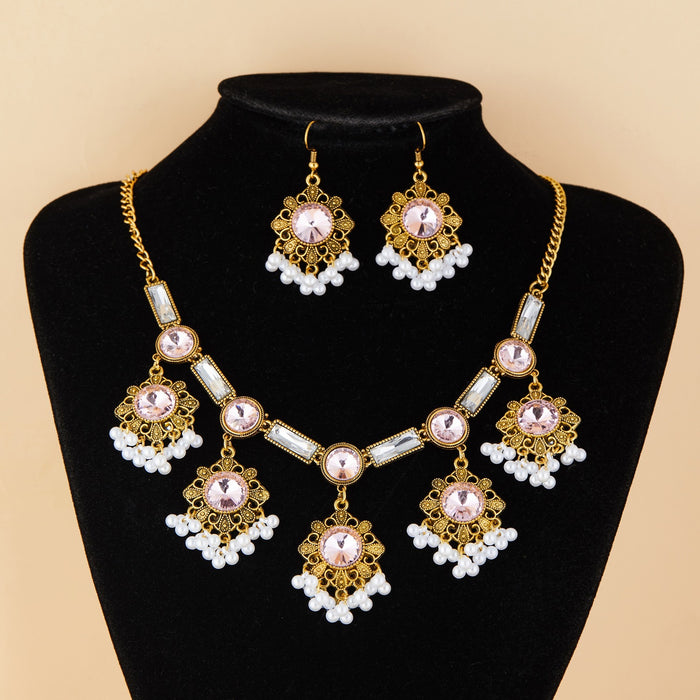 Wholesale Bohemian Ethnic Style Turquoise Necklace and Earrings