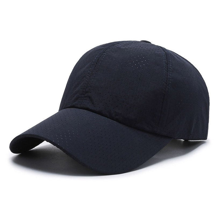 Wholesale Hat hollow baseball cap, sun protection and sunshade cap, breathable duckbill cap