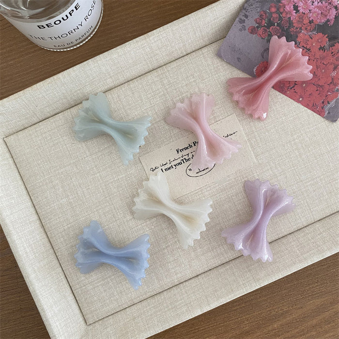 Wholesale Cute duckbill clip with colorful shimmering edge clip, cute bangs clip, bow clip, personality