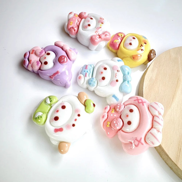 Wholesale Cartoon DIY resin accessories, handmade phone cases, hair clips, headband accessories, auxiliary materials