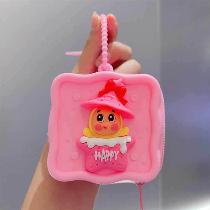 Wholesale Cute Cartoon Silicone Earphone Bag