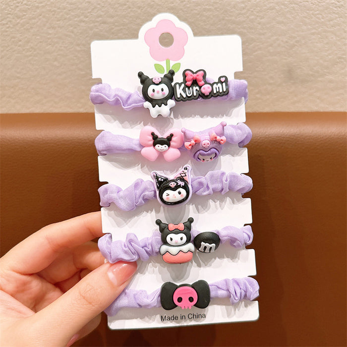 Wholesale Butterfly Hair Rope Children's Cloth Hair Band JDC-HS-Jiangx002