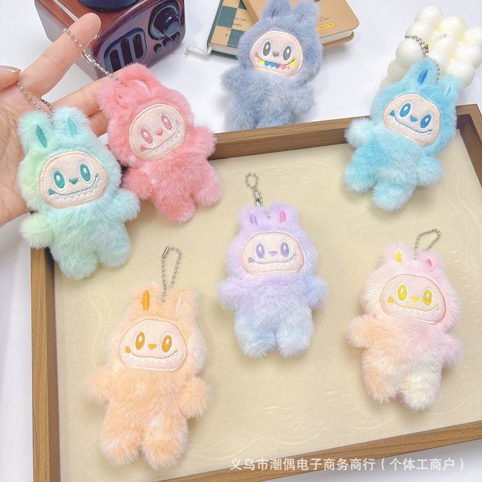 Wholesale Squeaky plush pendant doll keychain backpack pendant claw machine doll